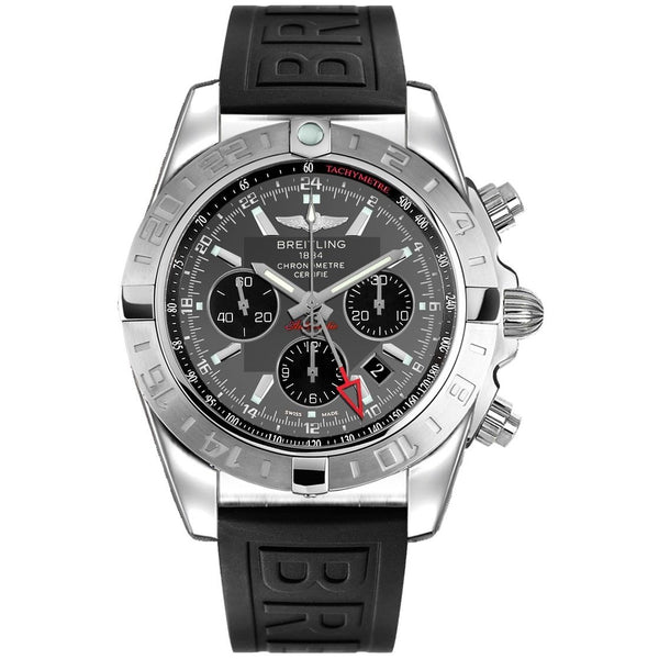 Breitling Men's AB042011-F561-153S Chronomat 44 GMT Chronograph Black Rubber Watch