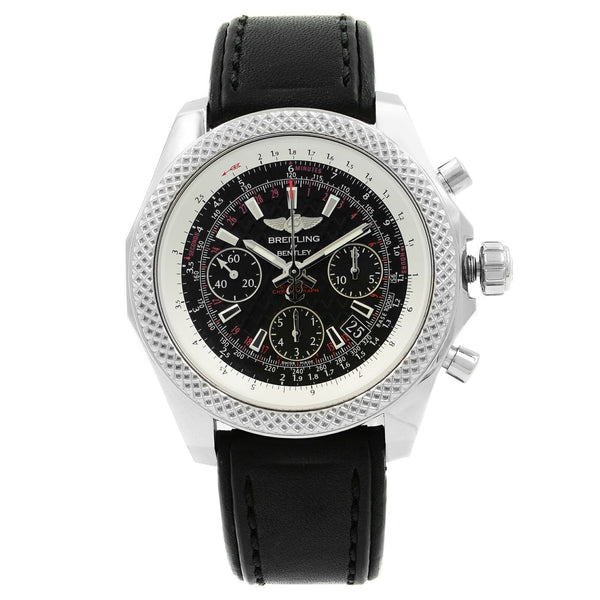 Breitling Men's AB061221-BD93-480X Bentley  Chronograph Black Leather Watch