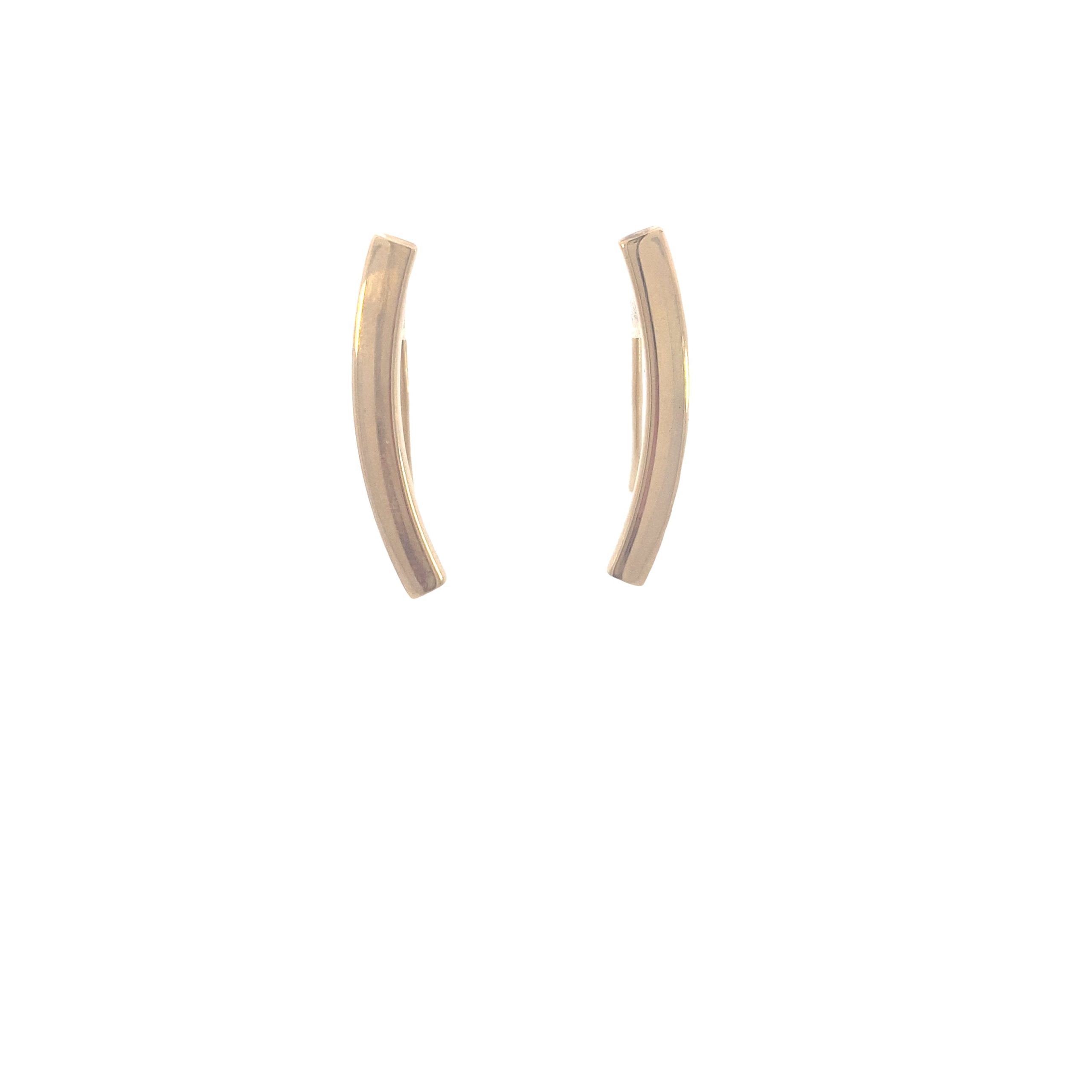 14K Gold Line Earrings