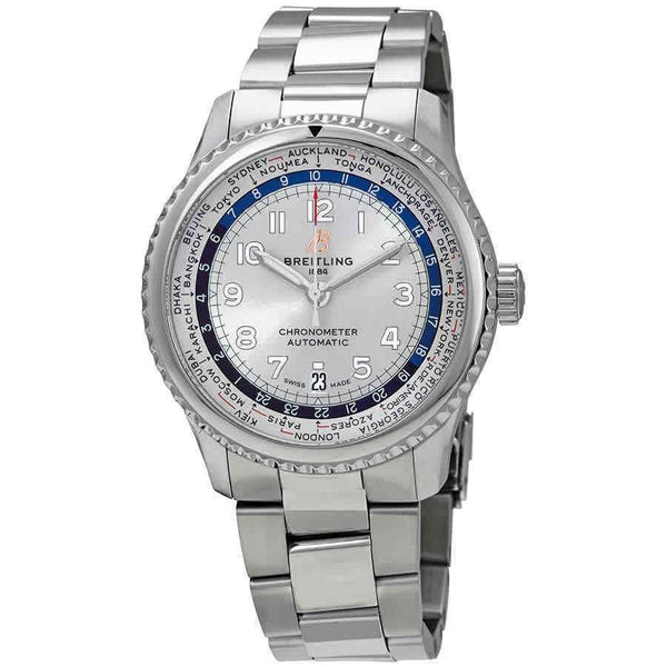Breitling Men's AB3521U0-G838-188A Aviator 8 Unitime Stainless Steel Watch
