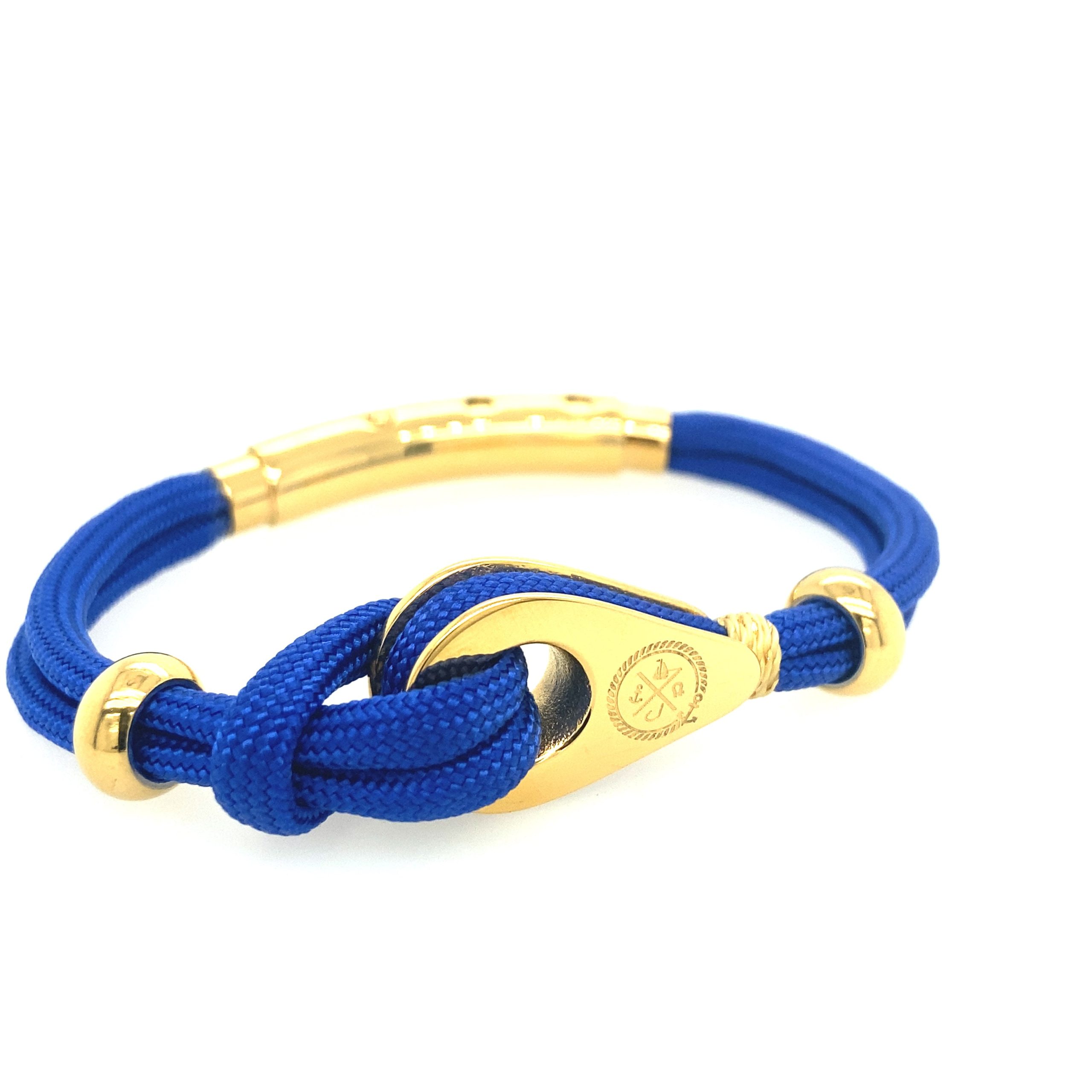 Double Cord W Pulley / Knot Beads Gold