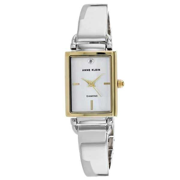 Anne Klein Women's AK-2495SVTT Classic Diamond Stainless Steel Watch