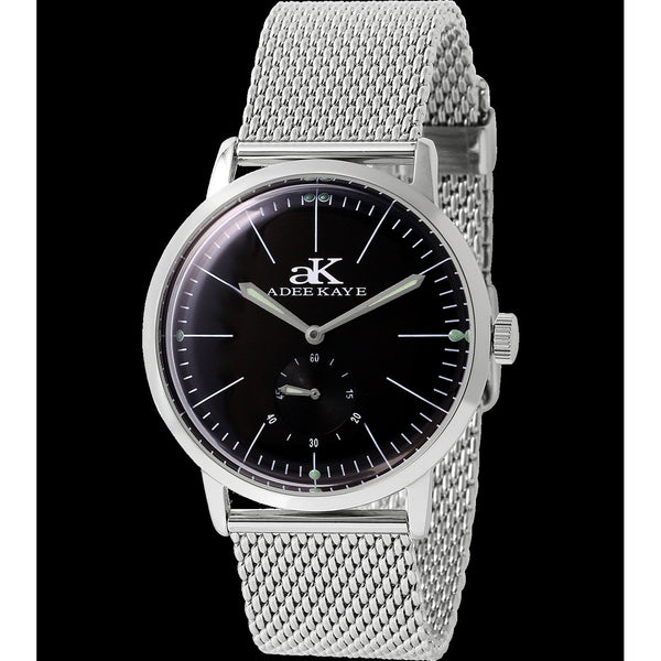 Adee Kaye Men's AK9044-M-BK Adore Stainless Steel Watch