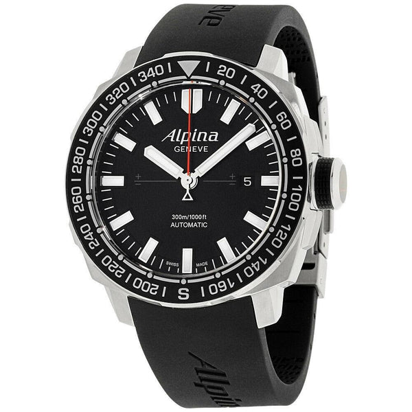 Alpina Men's AL-525LB4V6 Adventure Black Silicone Watch