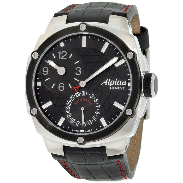 Alpina Men's AL-950LBBB4AE6A Adventure Black Leather Watch