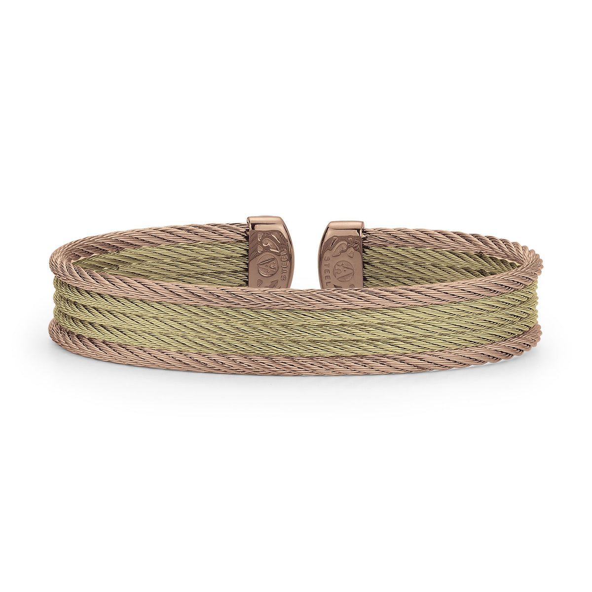 ALOR CARNATION / YELLOW STERLING SILVER CABLE CUFF