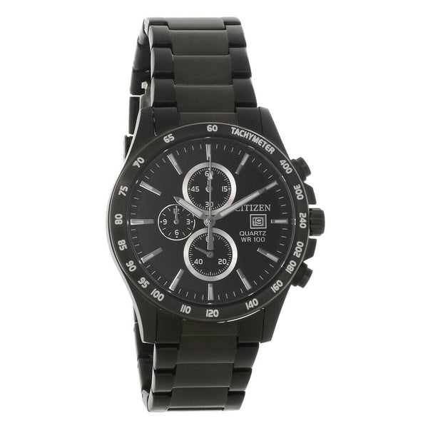 Citizen Men's AN3645-51E Citizen Quartz Chronograph Black Stainless Steel Watch