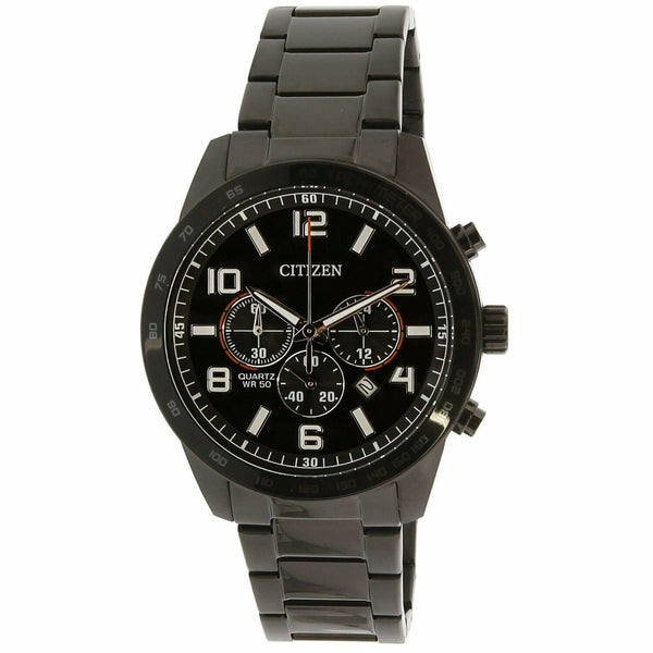 Citizen Men's AN8165-59E Citizen Chronograph Chronograph Black Stainless Steel Watch