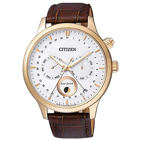 Citizen Men's AP1052-00A Eco-Drive Brown Leather Watch