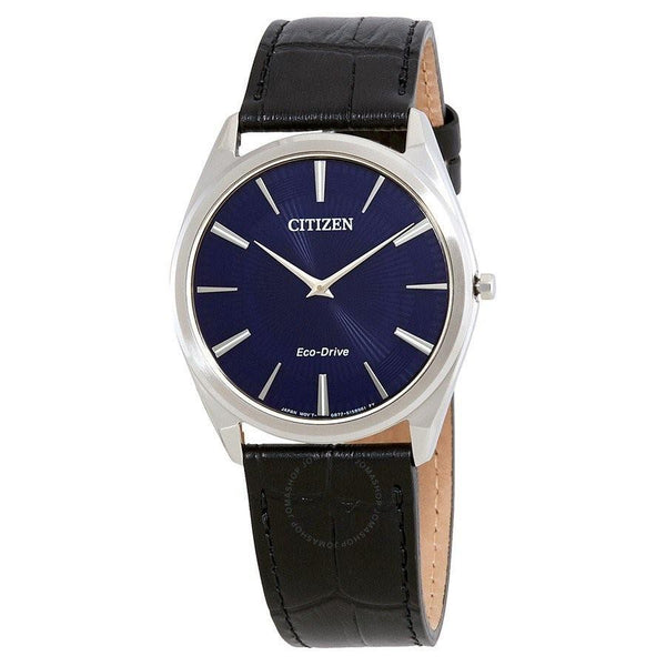 Citizen Men's AR3070-04L Eco-Drive Stiletto Black Leather Watch