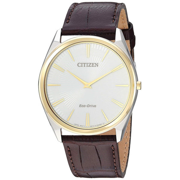 Citizen Men's AR3074-03A Eco-Drive Stiletto Brown Leather Watch