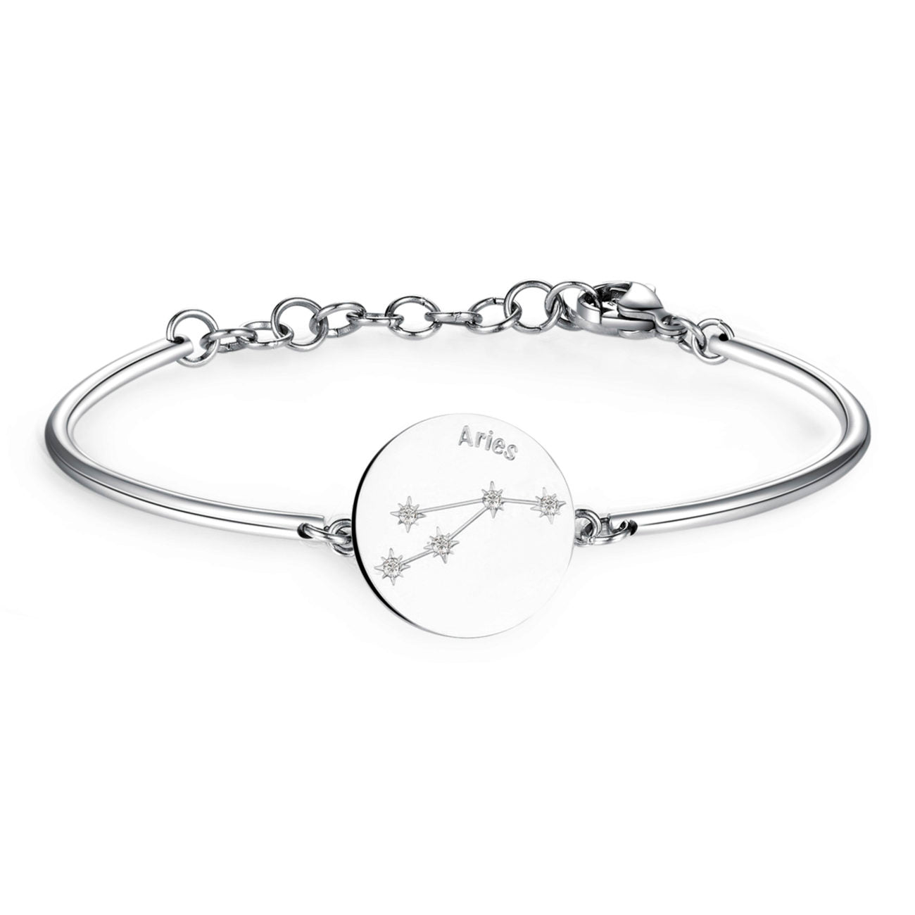 Chakra Aries Pendant Bracelet (Silver)