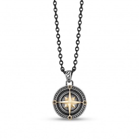 Black & Gold North Star Pendant
