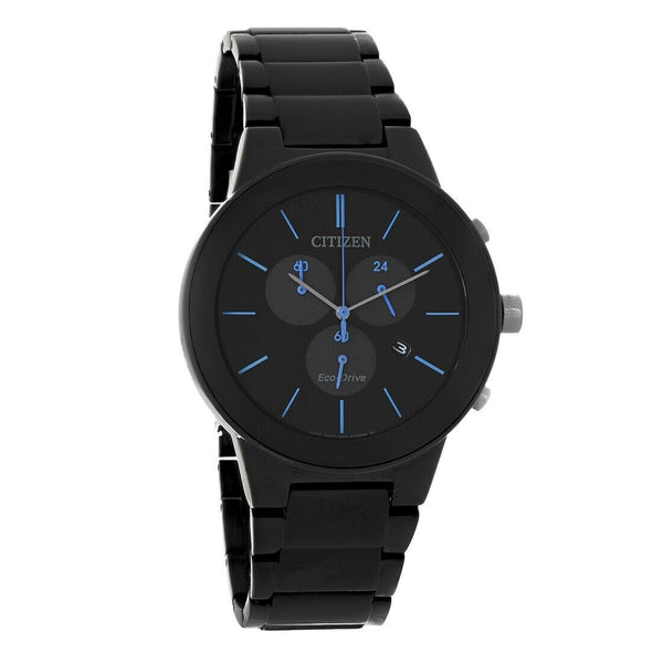 Citizen Men's AT2245-57G Eco-Drive Chronograph White Ceramic Watch