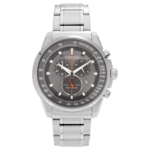 Citizen Men's AT2370-55H Eco-Drive Chronograph Stainless Steel Watch