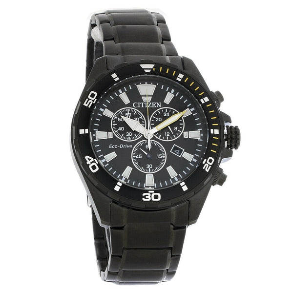 Citizen Men's AT2435-51E Brycen  Chronograph Black Stainless Steel Watch