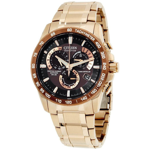 Citizen Men's AT4106-52X PCAT Chronograph Rose Gold-Tone Stainless Steel Watch