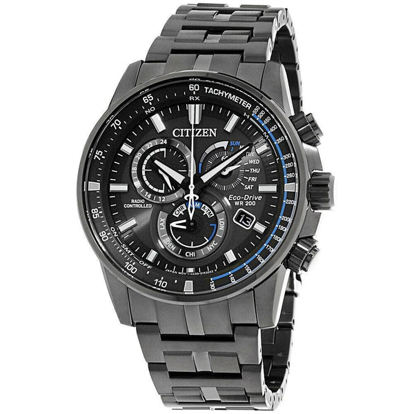 Citizen Men's AT4127-52H PCAT Chronograph Grey Stainless Steel Watch