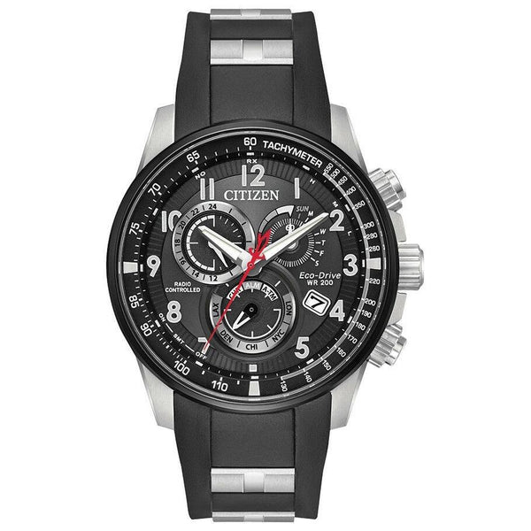 Citizen Men's AT4138-05E PCAT Chronograph Two-Tone Polyurethane and Stainless Steel Watch