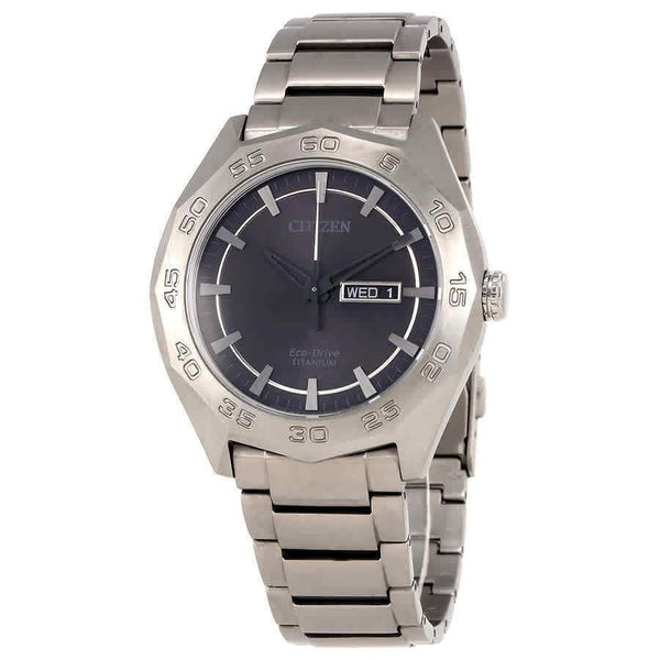 Citizen Men's AW0060-54H Eco-Drive Titanium Grey Titanium Watch