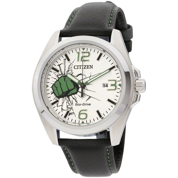 Citizen Men's AW1431-24W The Hulk Black Leather Watch