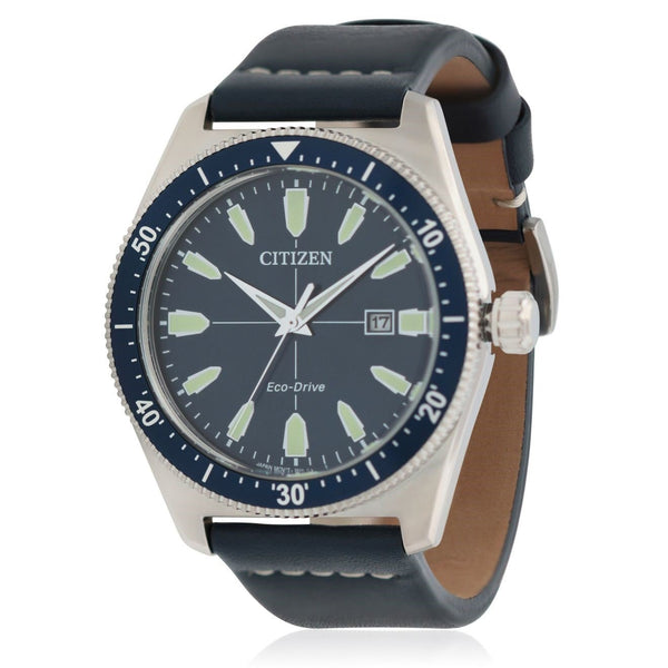 Citizen Men's AW1591-01L Brycen Blue Leather Watch