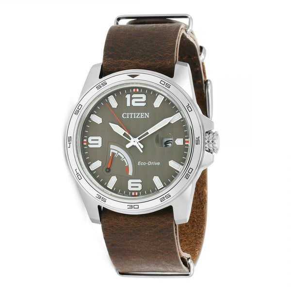 Citizen Men's AW7039-01H PRT Brown Leather Watch