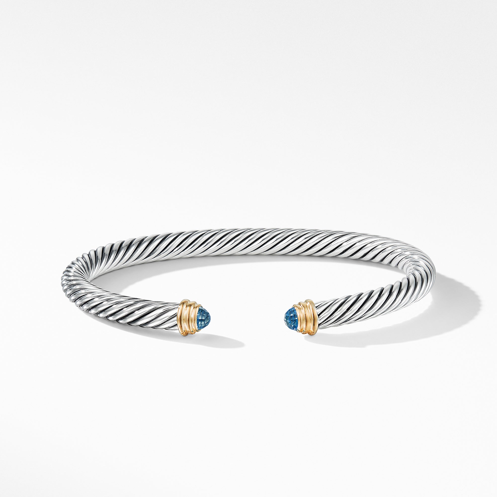 David Yurman Cable Classics Collection® Bracelet with Blue Topaz and 14K Gold- B03934 S4ABTM