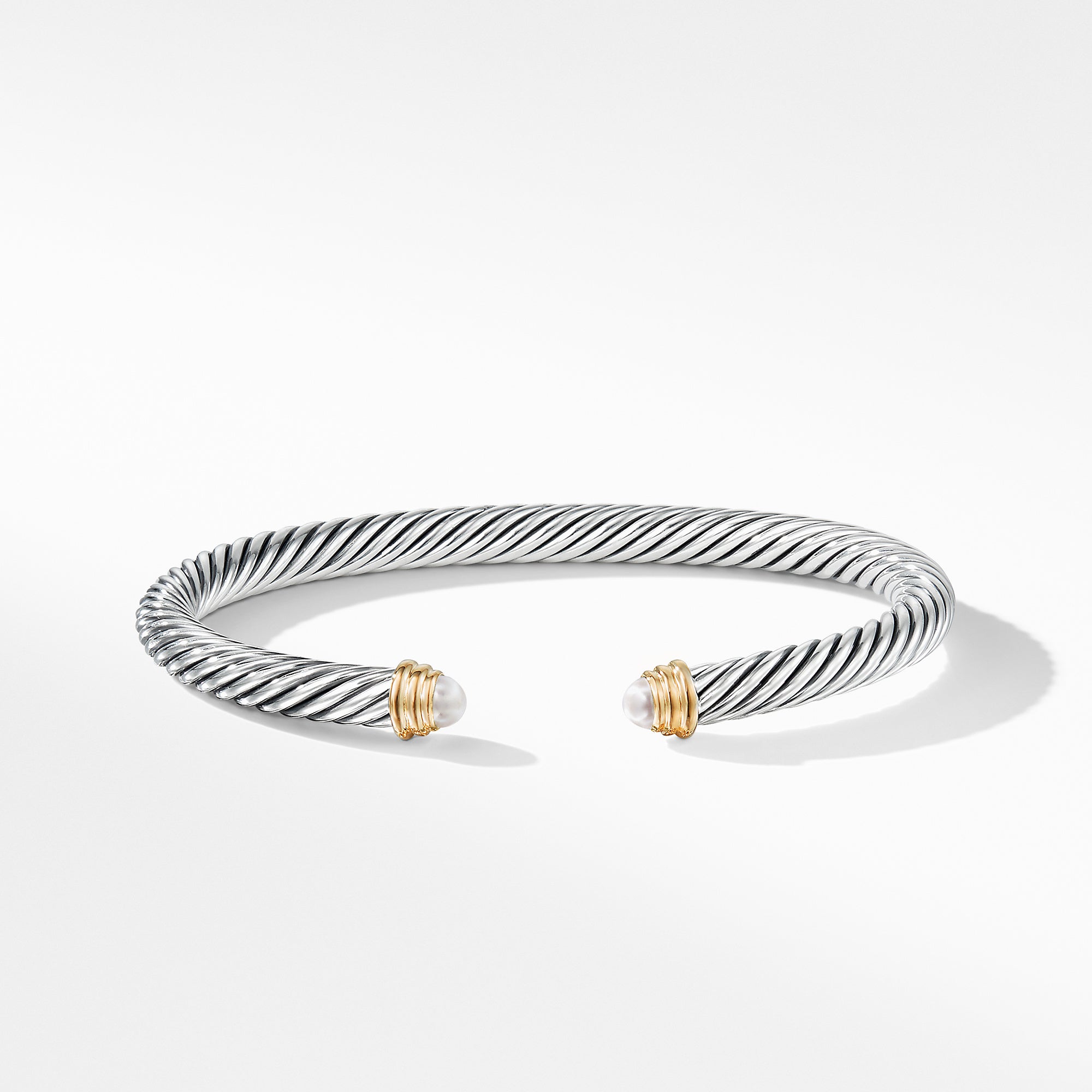 David Yurman Cable Classics Collection® Bracelet with Pearls and 14K Gold- B03934 S4BPEM