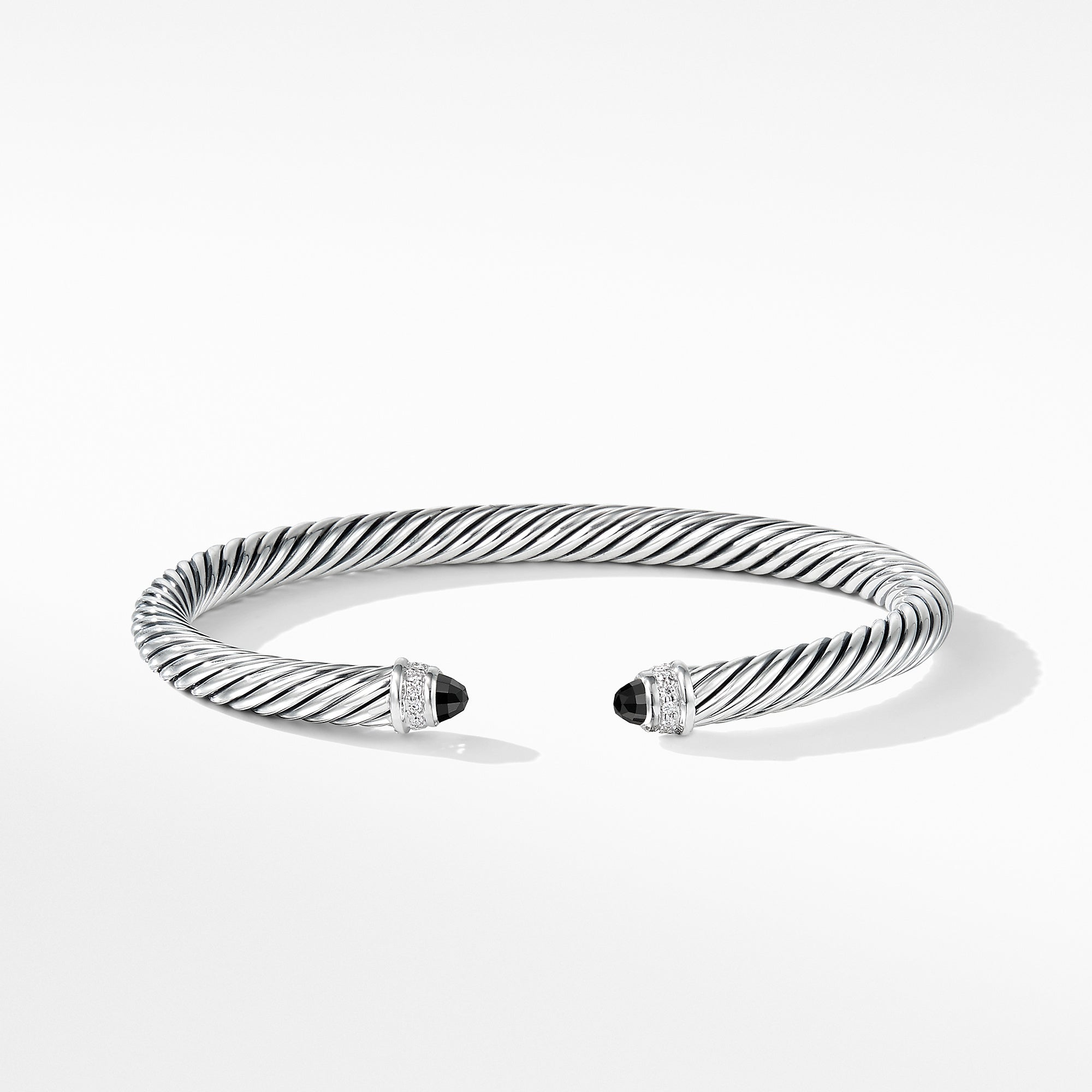 David Yurman Cable Classics Collection® Bracelet with Black Onyx and Diamonds- B03934 SSABODIM
