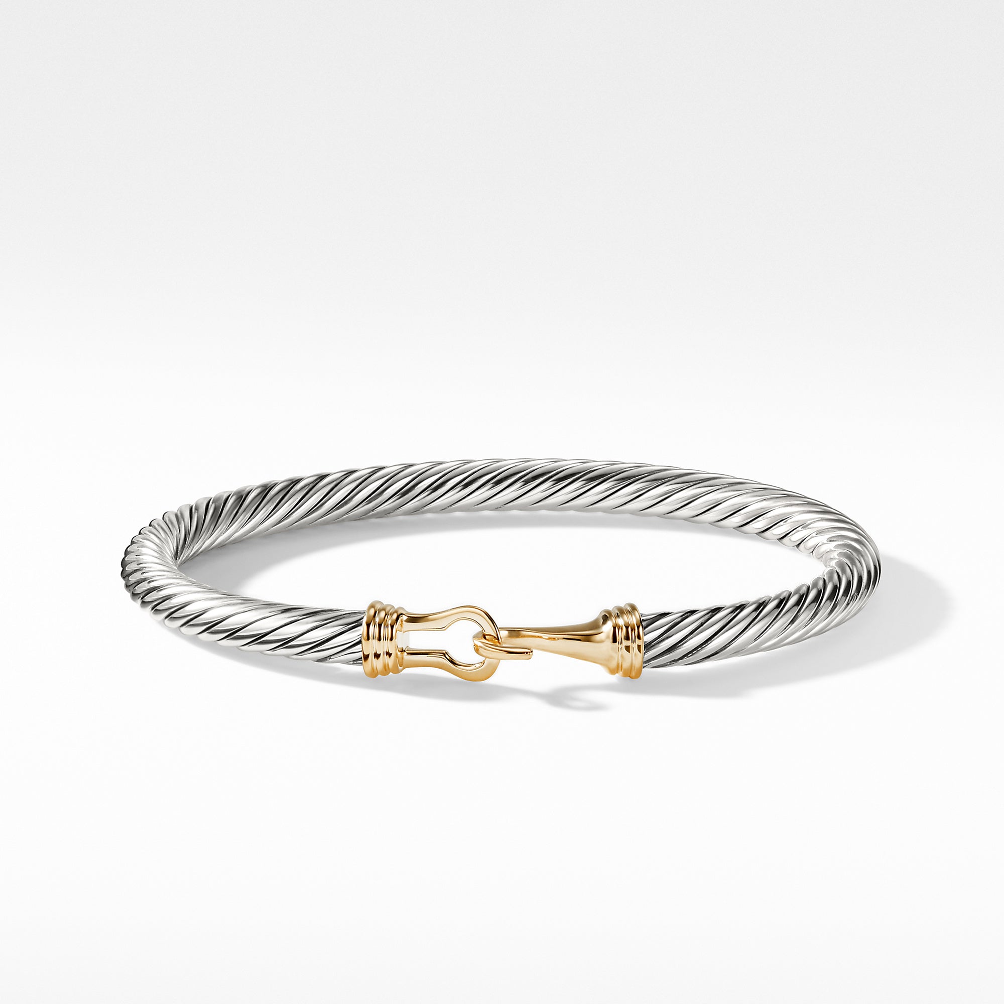 David Yurman Cable Buckle Bracelet with Gold- B04026 S4M