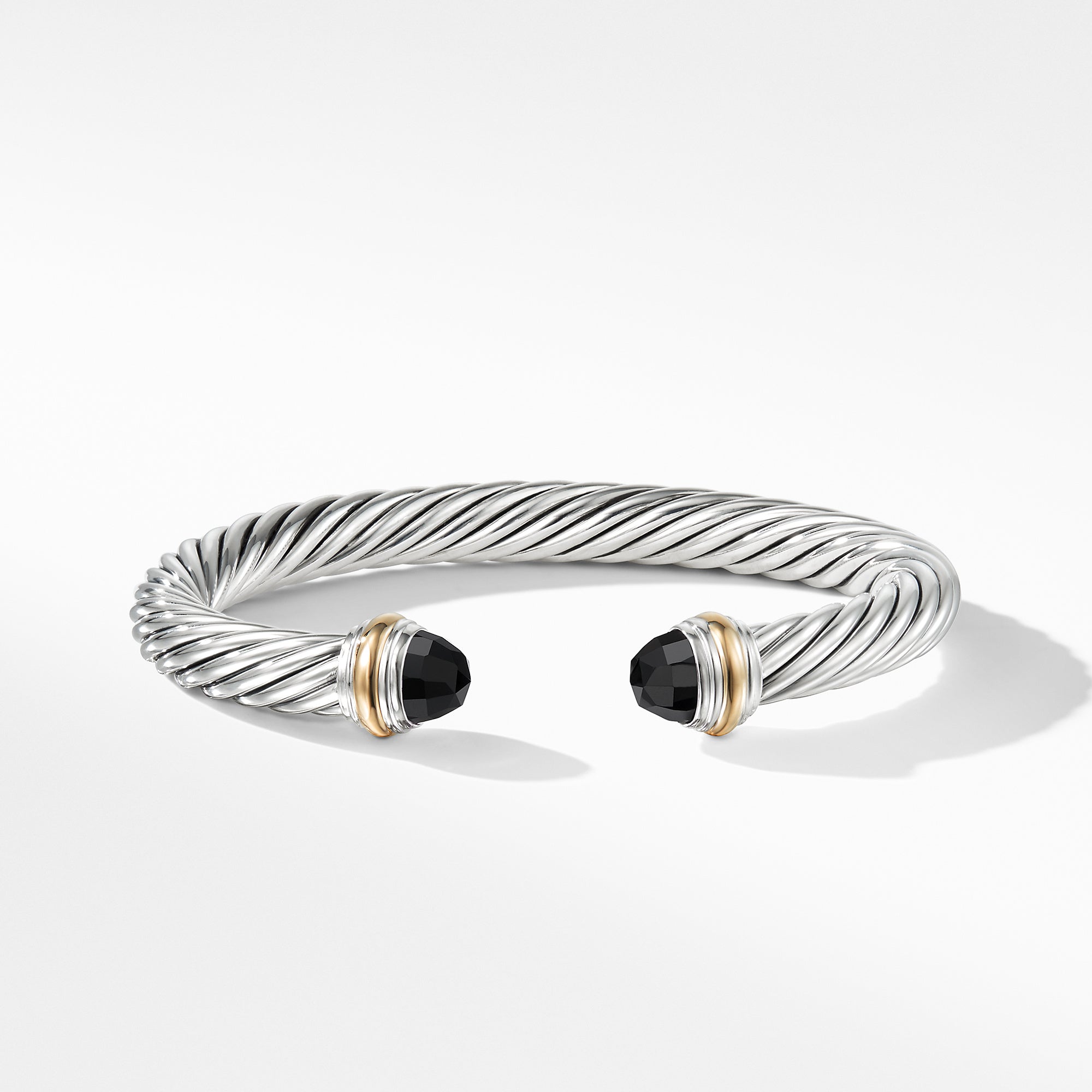 David Yurman Cable Classics Collection® Bracelet with Black Onyx and 14K Gold- B04425 S4ABOM