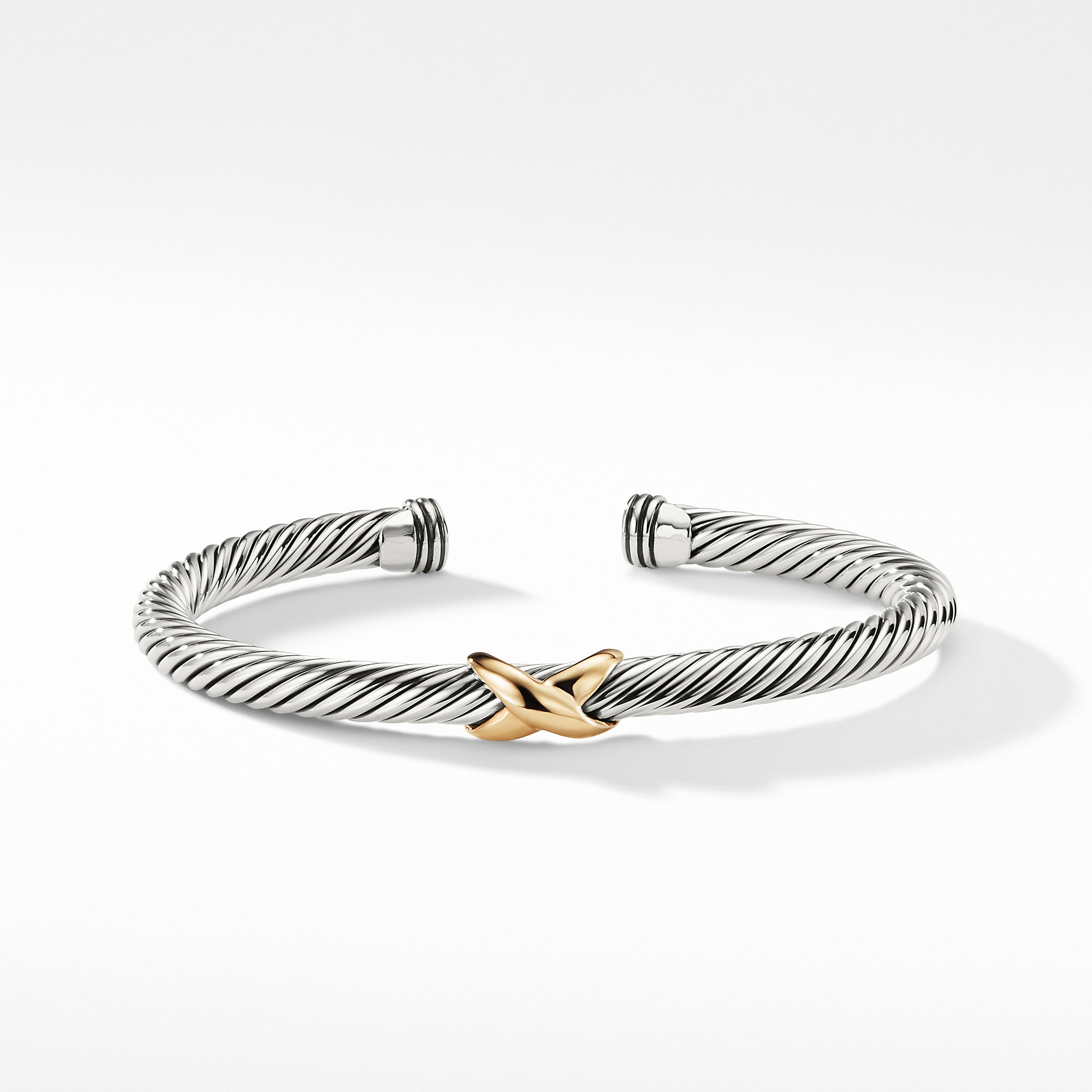 David Yurman X Bracelet with Gold- B04914 S4M