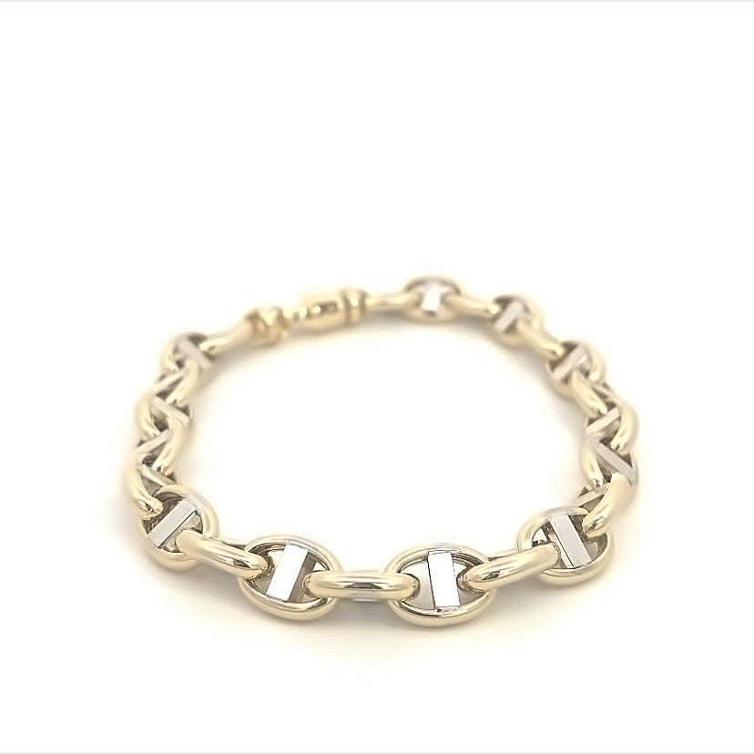 14K Gold 2T Mariner Bracelet