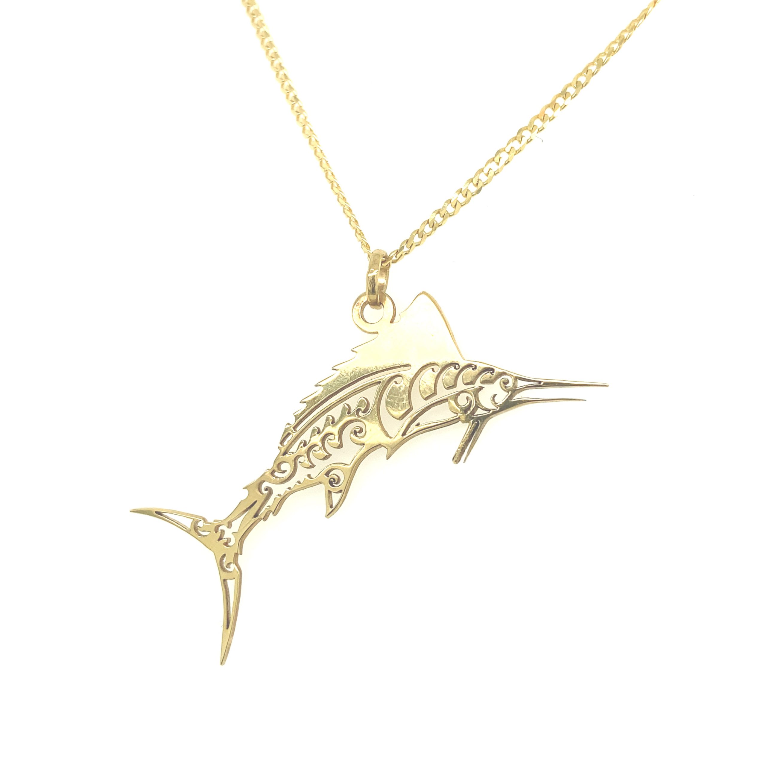 14K Gold Custom Marlin