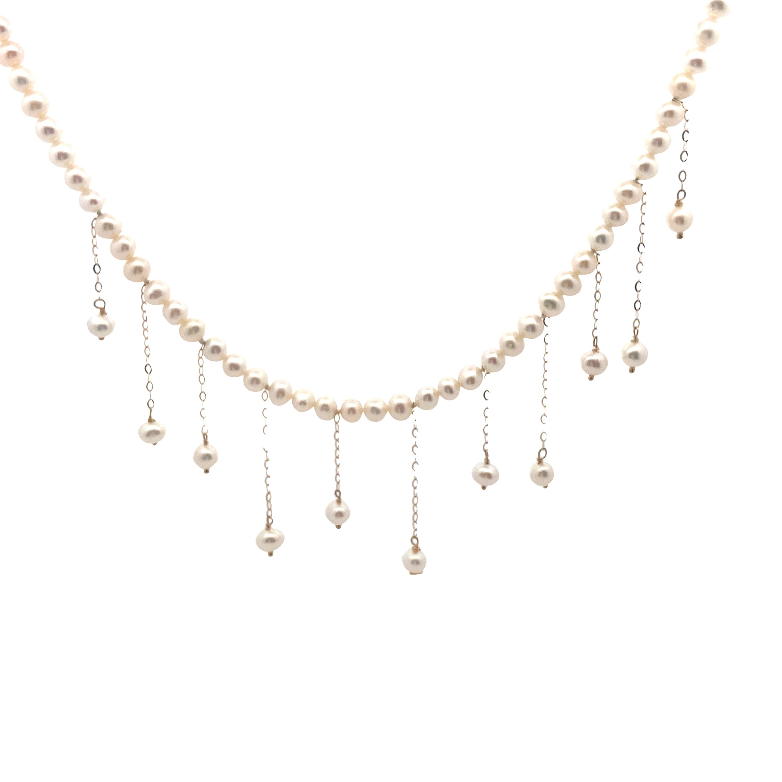 18K Gold PEARL Necklace