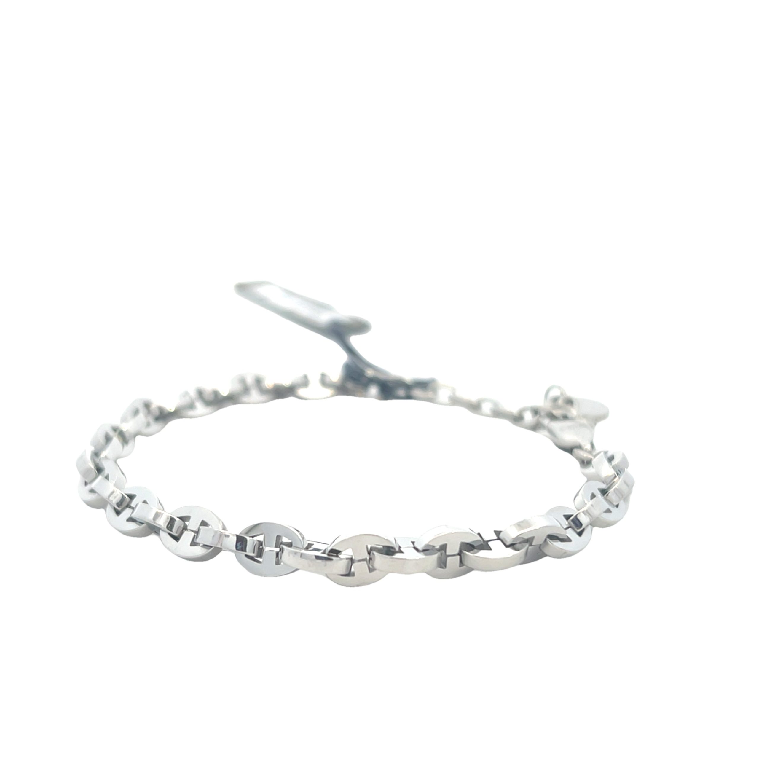 Hector by Marcello Pane Beaded Coffe Link Bracelet