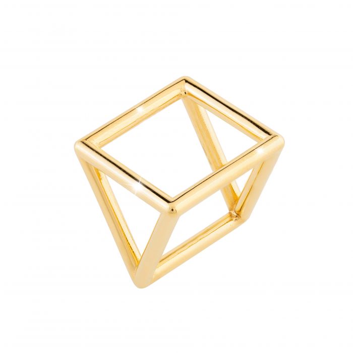 Ludie Ring with Triangular Prism