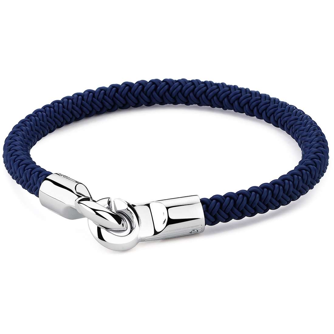 Outback Blue Rubber Bracelet (Silver/Blue)