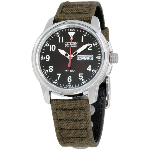 Citizen Men's BM8180-03E Chandler Green Canvas Watch