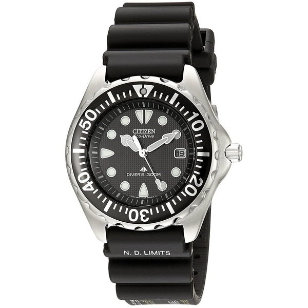 Citizen Men's BN0000-04H Eco-Drive Black Rubber Watch