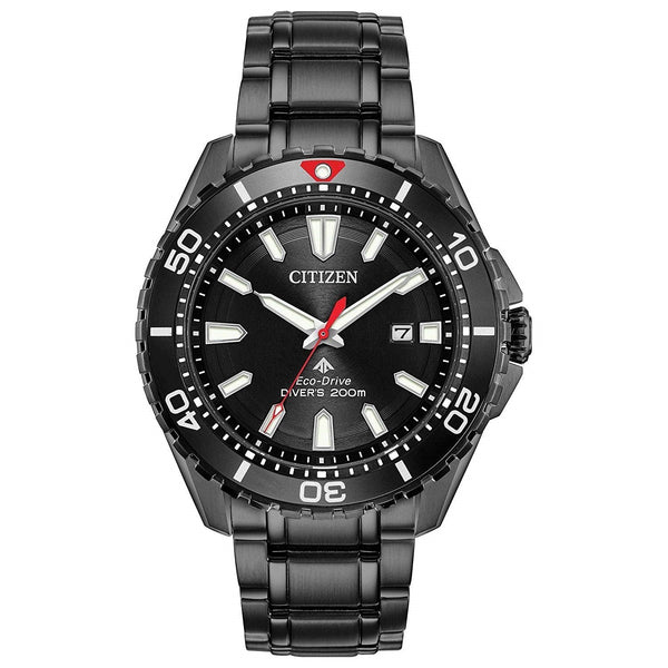 Citizen Men's BN0195-54E Promaster Diver Black Stainless Steel Watch
