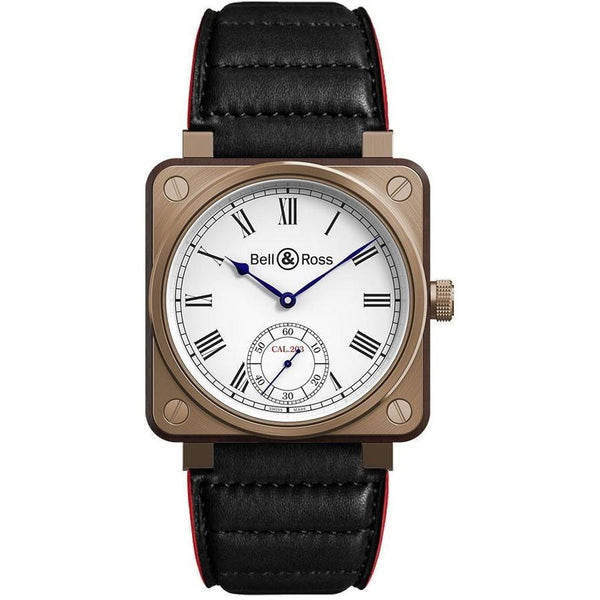 Bell & Ross Men's BR01-CM-203-B-V-053 Aviation Instruments Black Leather Watch