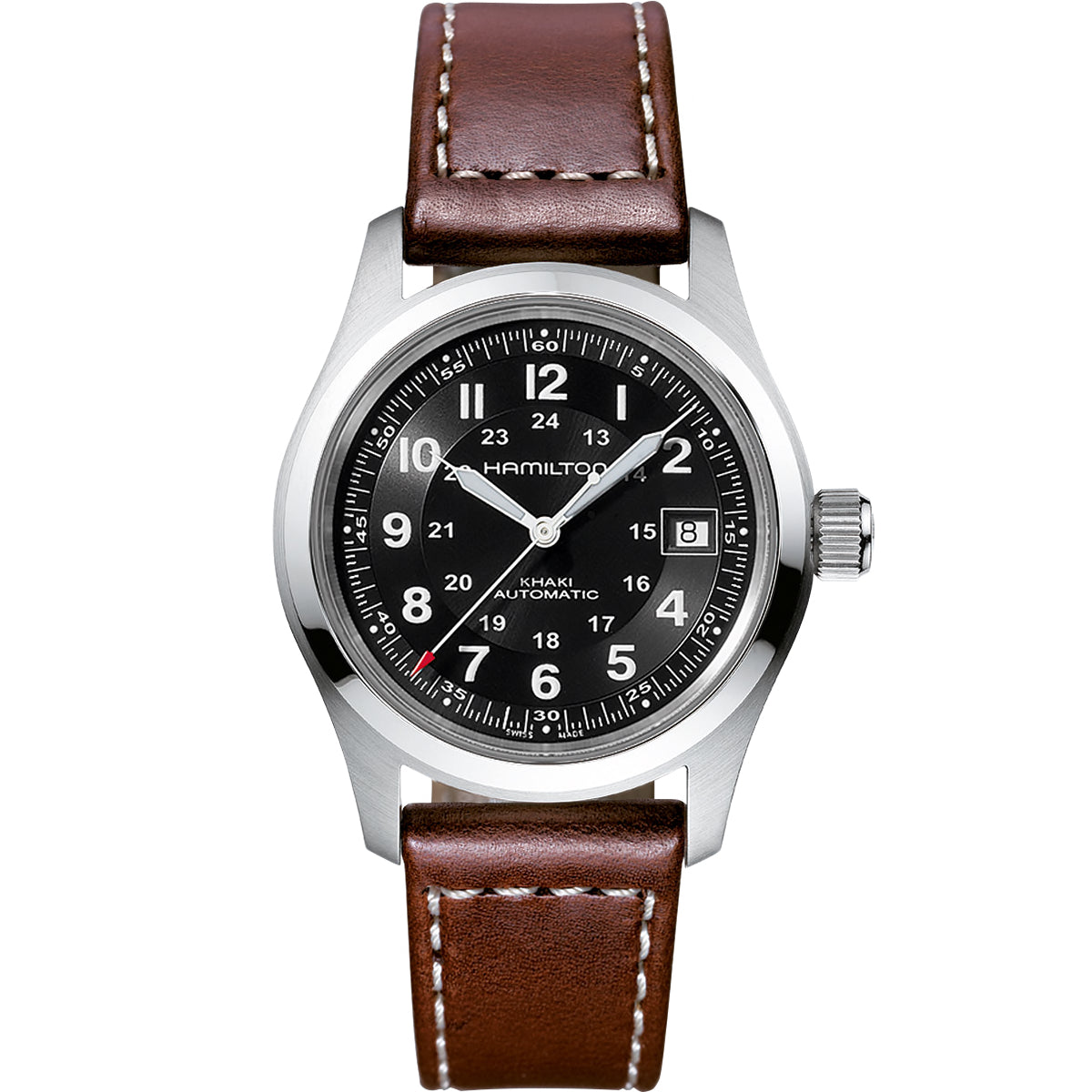 Khaki Field Automatic (Silver/Brown)