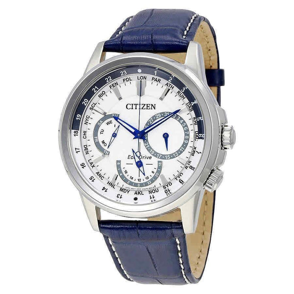 Citizen Men's BU2020-02A Calendrier Blue Leather Watch
