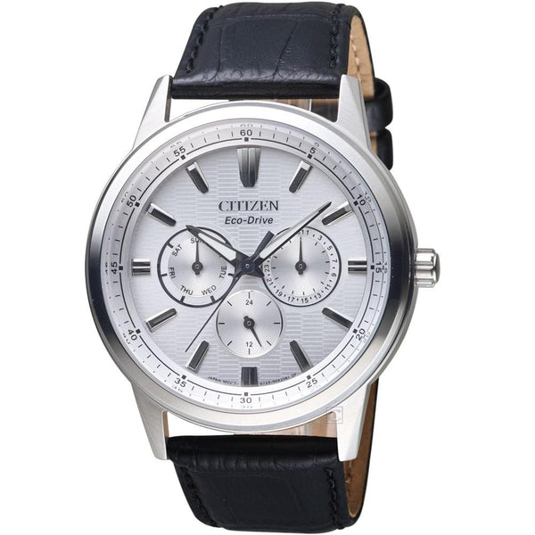 Citizen Men's BU2071-01A Eco-Drive Black Leather Watch