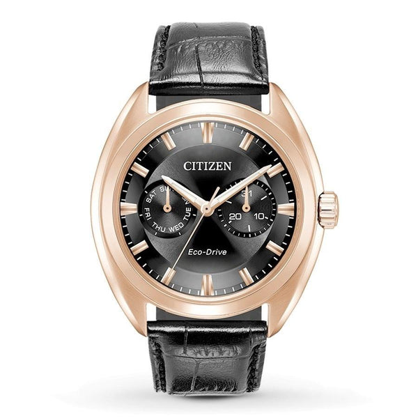 Citizen Men's BU4013-07H Paradex Black Leather Watch