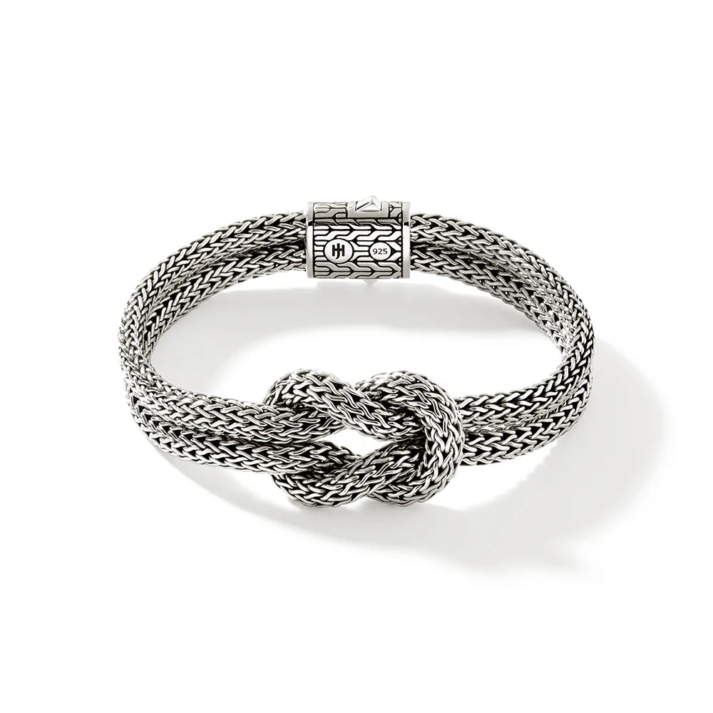 Love Knot Bracelet, Sterling Silver, 10MM