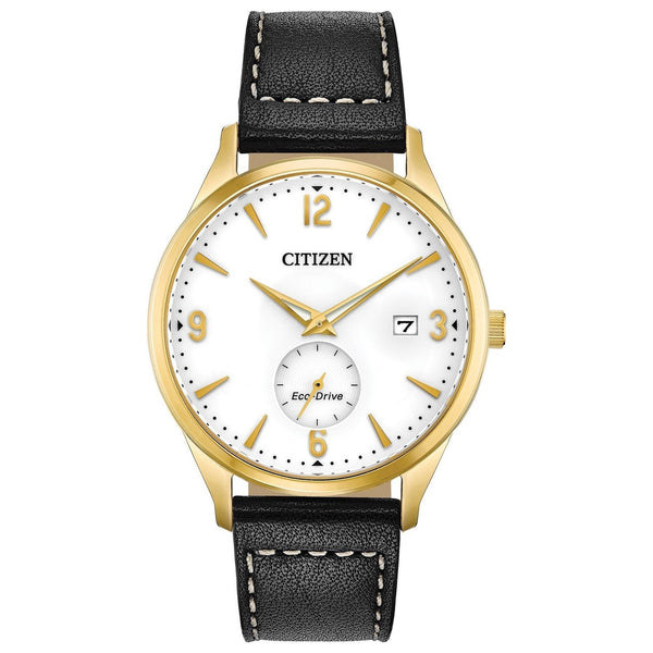 Citizen Men's BV1112-05A Eco-Drive Black Leather Watch
