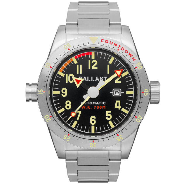 Ballast Amphion Automatic Black Silver SS